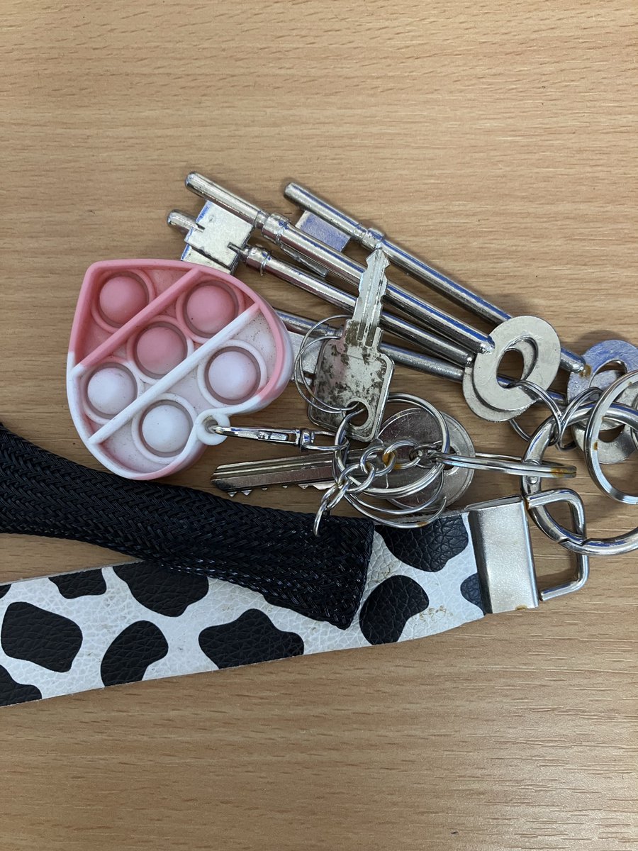 This set of keys were found in/around the Trumpington Pavilion recently. Do you recognise them? If they belong to you contact us (clayfarmcentre@cambridge.gov.uk) or visit the Clay Farm Centre. To prove ownership you must identify the missing keyring omitted from the photo.