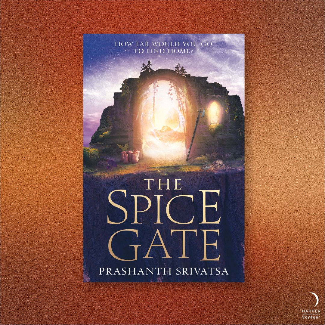 How far would you go to find home? ⁠ ⁠ We’re thrilled to help @HarperVoyagerUK reveal the gorgeous cover of Prashanth Srivatsa’s magical debut The Spice Gate! ⁠ Available to request on NetGalley now: netgalley.co.uk/catalog/book/3… ⁠ Stunning cover by Toby James.