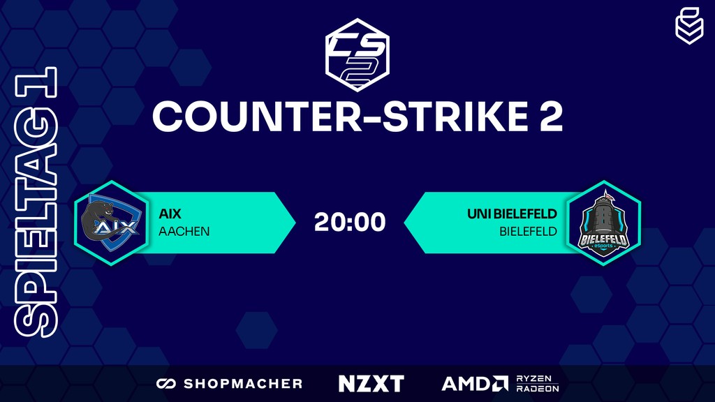 Uniliga (@uniligagg) on Twitter photo DIE #CS2 SEASON GEHT LOS 🔫
🕗️20:00 Uhr
⚔️<a href="/AIXeSports/">AIX eSports</a> vs. @bielefeldesport
📺️twitch.tv/uniliga_aim
🎙️<a href="/RoyalTZZZ/">Royal</a> & @<a href="/Stormrak3r/">Valentin Liebl</a>
🎥&🎬️@_DyeknoM DIE #CS2 SEASON GEHT LOS 🔫
🕗️20:00 Uhr
⚔️<a href="/AIXeSports/">AIX eSports</a> vs. @bielefeldesport
📺️twitch.tv/uniliga_aim
🎙️<a href="/RoyalTZZZ/">Royal</a> & @<a href="/Stormrak3r/">Valentin Liebl</a>
🎥&🎬️@_DyeknoM