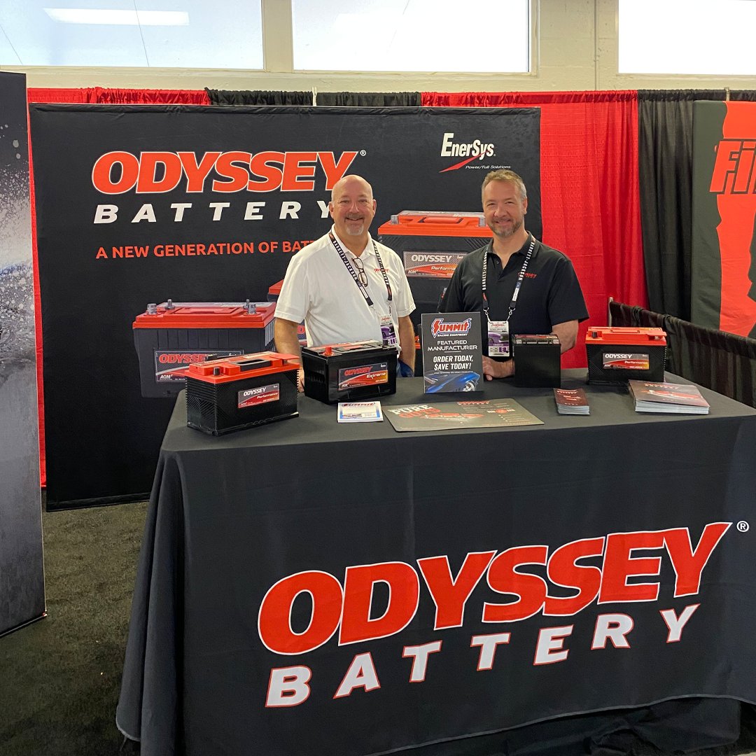 We’re thrilled to be at @Barrett_Jackson Palm Beach 2024 this week with our partners from @SummitRacing! Make sure to stop by the #OdysseyBattery booth to say hi & chat about battery solutions! 🔋 
#MyOdyssey | #summitracing | #BarrettJackson | #BJAC | #PB24 | #BJACPalmBeach