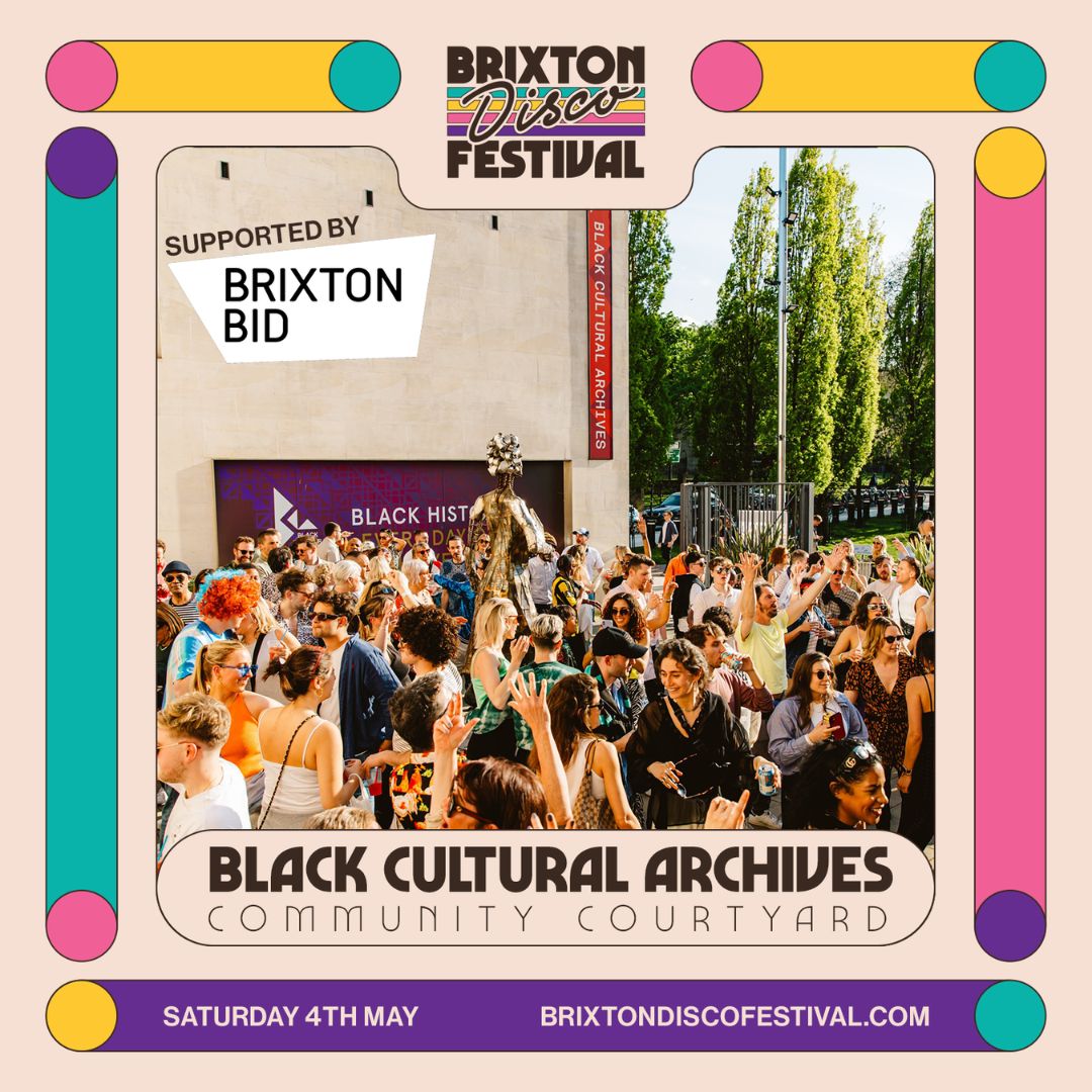 Repost @brixtondiscofvl After the success of last year, we are very happy to announce support from @brixtonbid's Community Fund in putting together the community stage at BCA, as part of Brixton Disco Festival on Saturday 4 May.