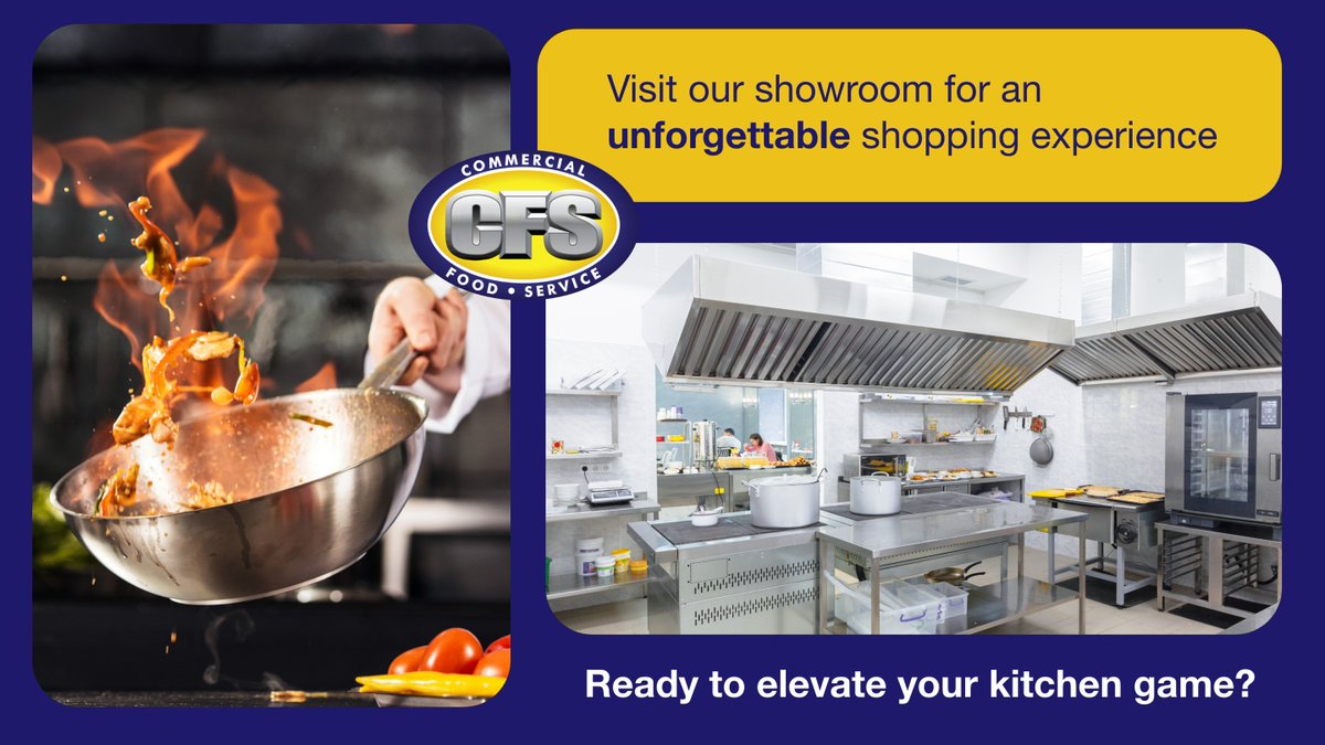 Attention, Foodservice Pros! 🍽️🔥 Ready to elevate your kitchen game? Visit the Commercial Food Service Cash & Carry Showroom for EXCLUSIVE discounts on top-of-the-line equipment! 🍵 🛒  commercialfoodservice.com 

#OdessaDining #CommercialFoodService #RestaurantEquipment