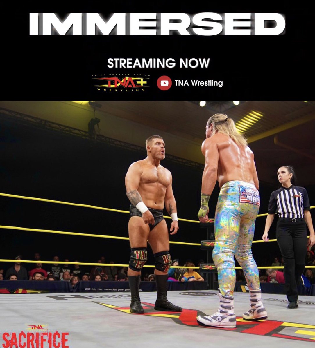ICYMI: IMMERSED: behind the scenes diving deep into the @SteveMaclin vs. @NicTNemeth match at #Sacrifice AVAILABLE NOW : TNA Plus or YouTube WATCH: youtu.be/M9CBvjvG7v8 #tna #tnawrestling #tnaimpact @JorgeBarbosa5 #rebellion