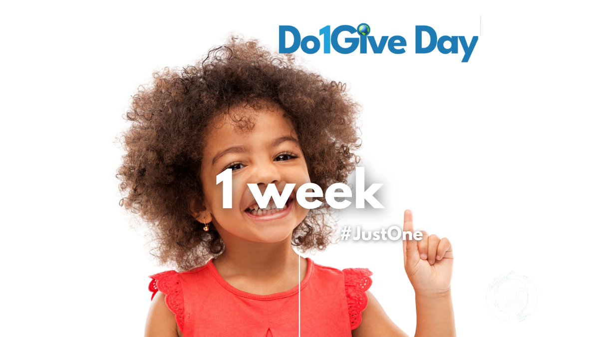 1 week to go! Tell a friend, share with a stranger, and get ready for the happiest day of the year! The day when everyone does JUST ONE GIVE!

#JustOneGive #JustOne #Do1GiveDay #365give #giveback #giving #comminuty #strongcommunity #help #spreadlove