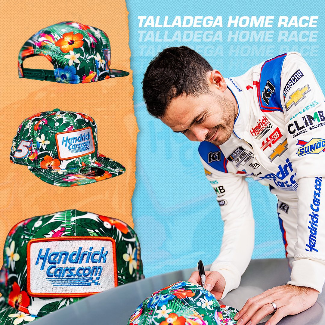 𝙎𝙬𝙚𝙚𝙩 𝙃𝙤𝙢𝙚 (𝙃𝙖𝙩) 𝘼𝙡𝙖𝙗𝙖𝙢𝙖. Add our next Home race hat to your collection by registering to win this limited edition signed Kyle Larson hat: bit.ly/2024HomeHat