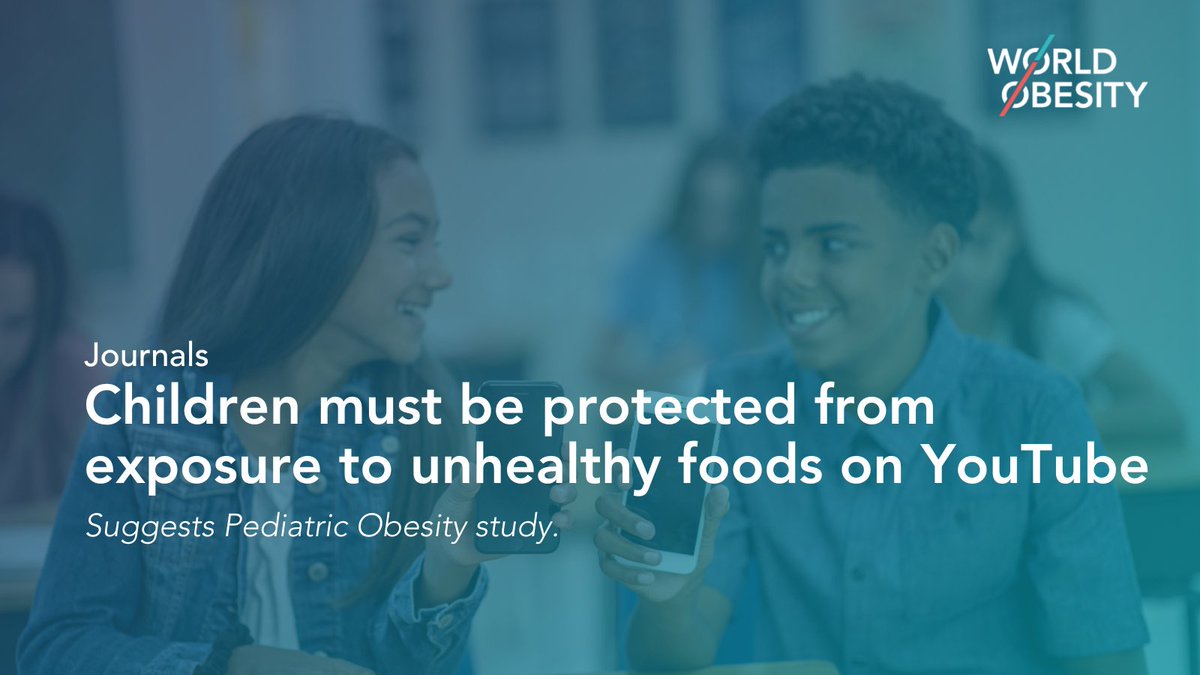 A study published in Pediatric Obesity suggests that despite a policy banning food advertising on ‘made-for-kids’ channels in 2020 restricting food advertising to children on YouTube, there are still extensive food-related appearances in videos. ➡️ worldobesity.org/news/children-…