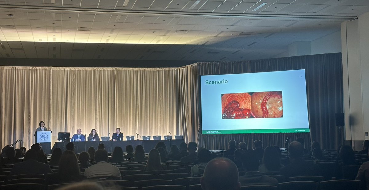 Dr. Kristen Wong shared pearls of wisdom for endoscopic management of anastomotic bleeding at SAGES 2024 - @Kristenwong123 @UABGISurgery @UABSurgery