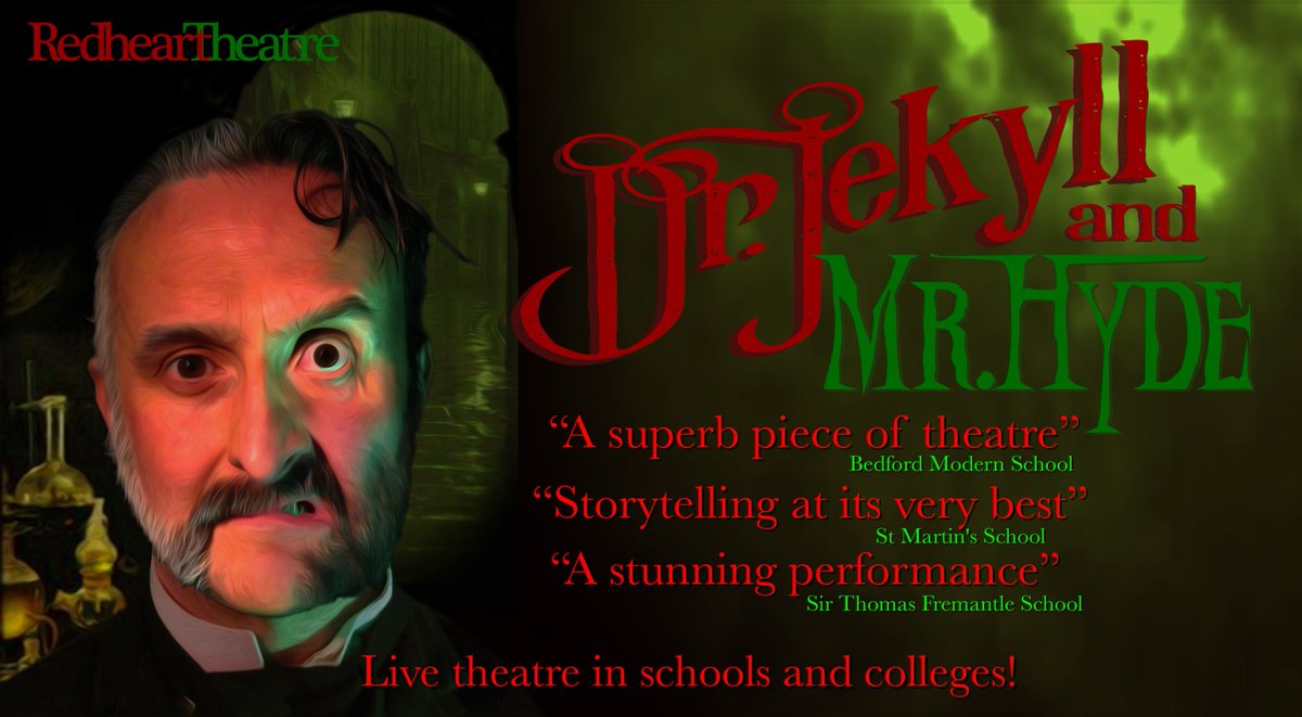 Still some availability in May/June for Dr Jekyll & Mr Hyde. Completely faithful, it's perfect revision for those studying the text! @Team_English1 @LitdriveUK @EngChatUK #educhat #teamenglish #bringittolife #ks4english #ks3english