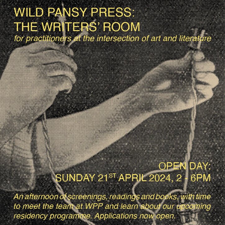 The Writers’ Room is a new residency space with The Wild Pansy Press @FlorenceTrust's recently converted Holy Trinity Church in Islington, #London Join us on 21 April for an open day of screenings, books & readings – & find out how to apply for a space: ahc.leeds.ac.uk/fine-art/event…