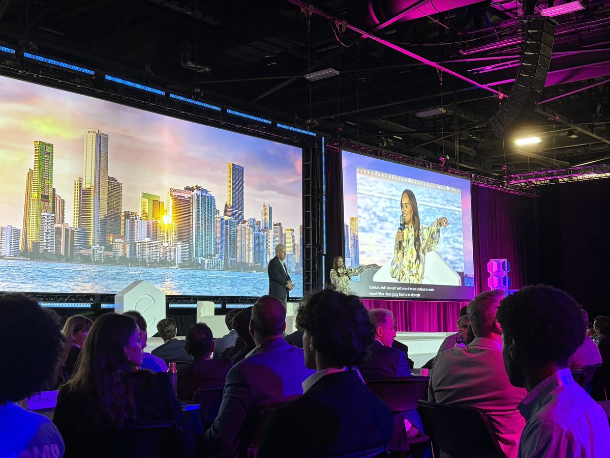 AlexShtarkman's tweet photo. @eMergeAmericas kicks off with a welcome from its fearless leaders @melmedina305 and Manny Medina! Thank you for having me and excited to be judging the startup competition tomorrow! https://t.co/AdSr2P4lHJ