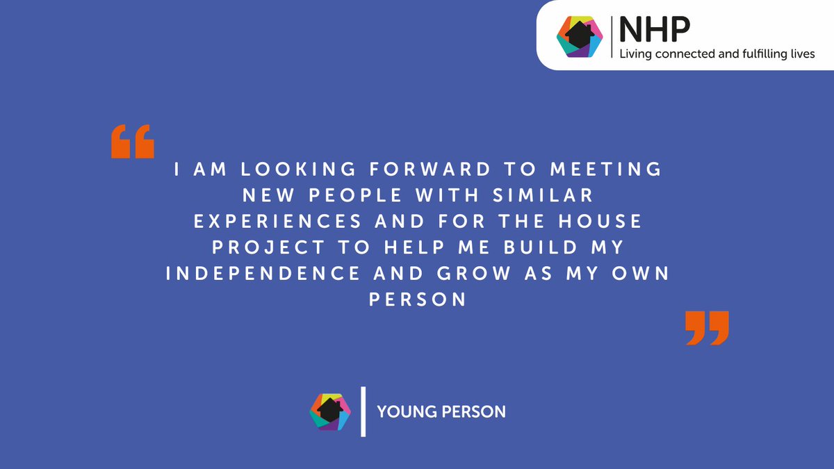 'I am looking forward to meeting new people with similar experiences...' 💛

#NHP #HouseProject #CareLeaversCan