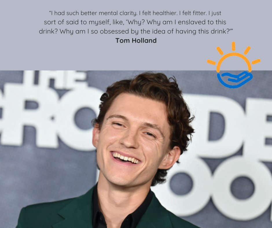 Actor #TomHolland on how much better he felt after he quit drinking. #SoberCelebrities #AlcoholAddiction