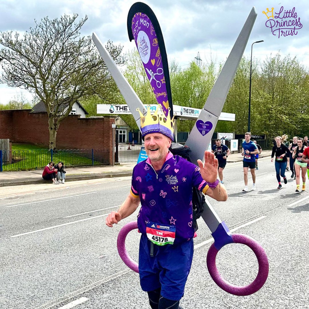 Tim Wheeler, aka Scissorman, completed the Manchester Marathon in an incredible time of 4 hours and 36 minutes, and now heads to the capital to take on the London Marathon on Sunday - all in aid of LPT! 💜 Click here to run an event for LPT 👉 ow.ly/N8By50RhhUV