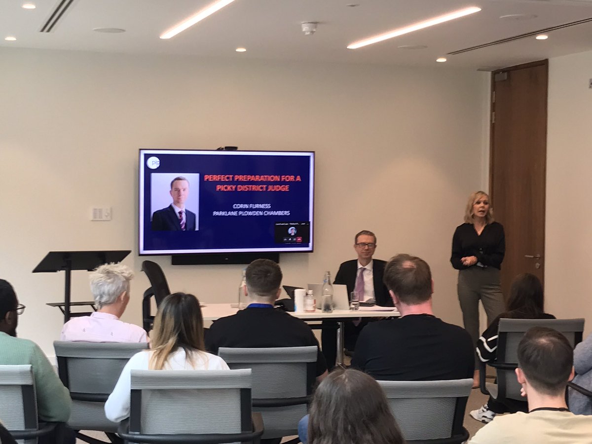 jhammond189's tweet photo. A really well delivered and fascinating insight into part-time judiciary by @CorinPLP Furness of @ParklanePlowden Chambers for @KennedysLaw over lunch. 

Huge thanks to Emma Wakefield, Caroline Elson and Carol Dalton for organising and looking after us.

#lawwithlunch #plp https://t.co/acl21eWShS
