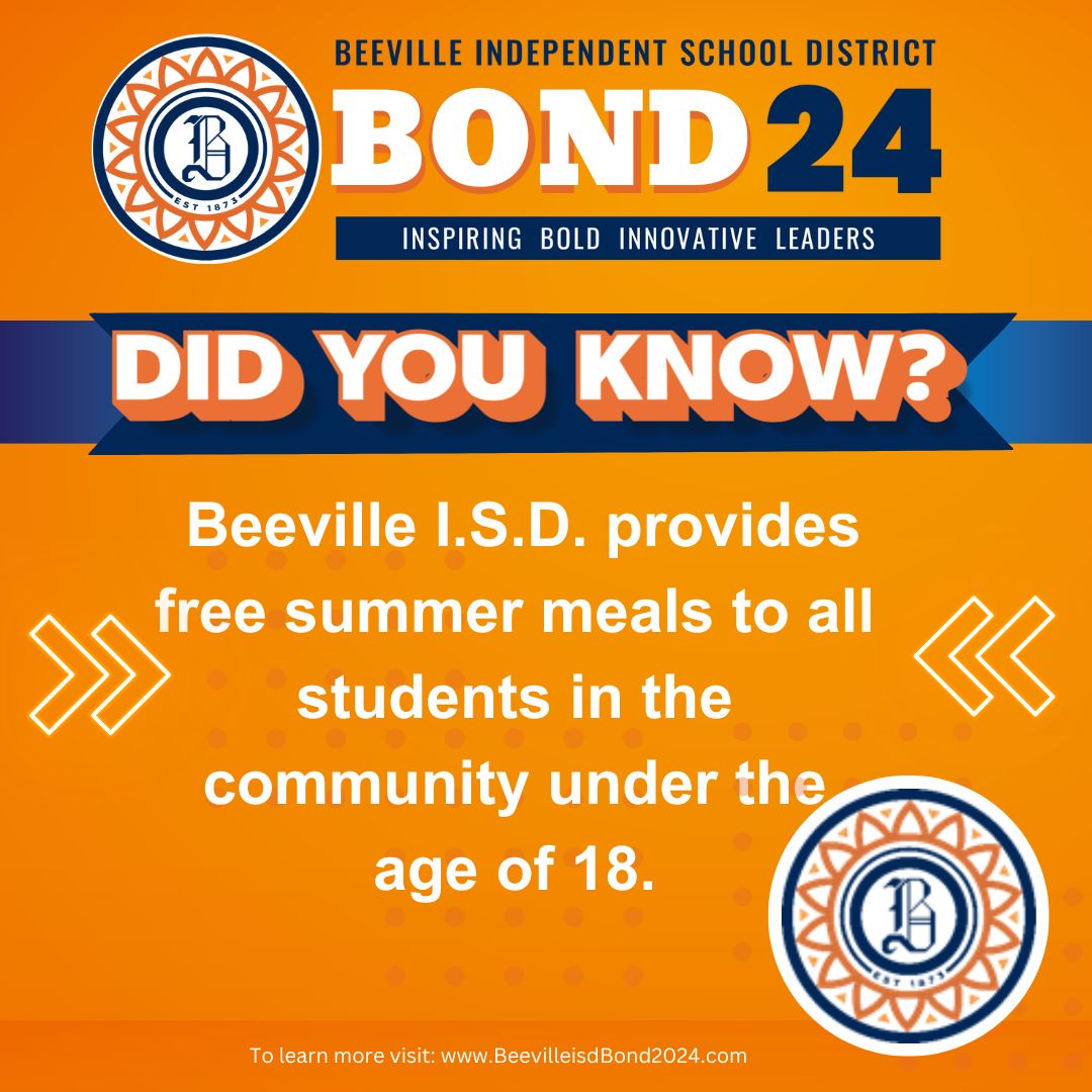 BeevilleISD's tweet image. Did You Know?
#Bond24 #BEEtheKICK #BEEInformed #summermeals