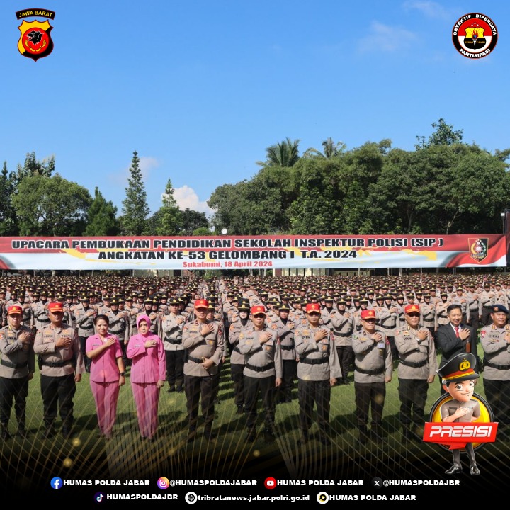 PolresTasikKota's tweet photo. Wakapolres Sukabumi Kota Hadiri Upacara Pembukaan Pendidikan SIP Angkatan ke-53

. https://t.co/cQFFShk2Lz