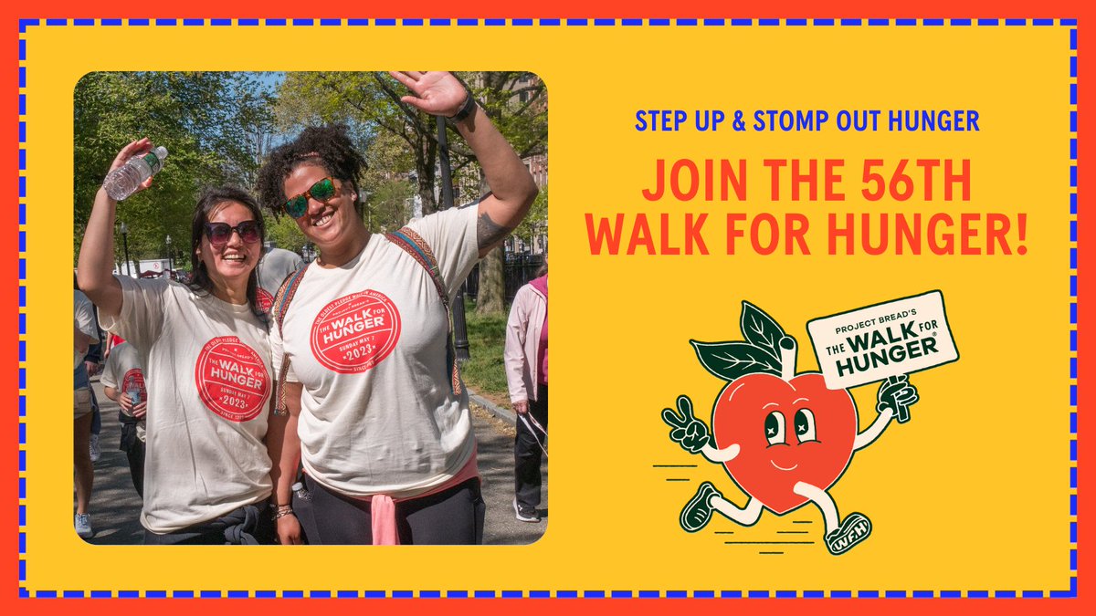projectbread's tweet photo. Join The #WalkforHunger &amp; help us stomp out hunger. Your fundraising connects households to critical food programs, provides immediate food relief to families facing hunger, &amp; advocates for bold systems change.

Be a part of this iconic event! Register at https://t.co/vag9HZ6lCh https://t.co/c9V5UPHwOw