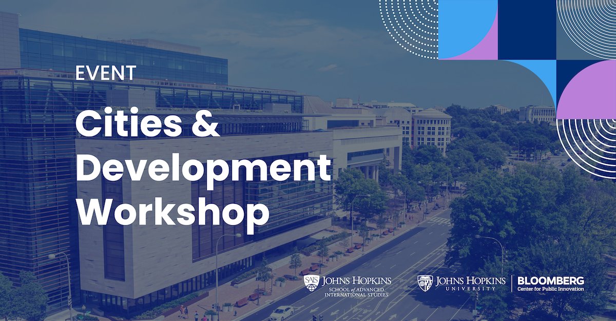 🗓️ 4/26: Discover 🆕 research on global cities at #CitiesAndDevelopment Workshop, with insights from: 🇮🇳 #Hyderabad @BrownUniversity 🇮🇳 #Mumbai @WorldBank 🇨🇱 #Santiago @UCBerkeley 🇿🇦 #CapeTown @Harvard 🇨🇴 #Medellin @EAFIT 🇺🇬 #Kampala @UChicago Join us! hubs.ly/Q02sJKJ-0