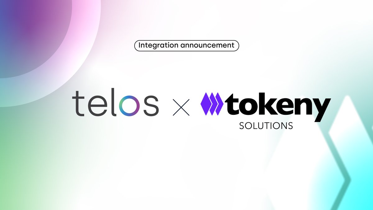 Telos Foundation is thrilled to announce its strategic integration with @TokenySolutions, a leading tokenization platform. 🤝 Together, we're integrating Telos EVM into Tokeny's multi-chain platform to boost the ecosystem. 🚀 Details below: telos.net/post/telos-int…