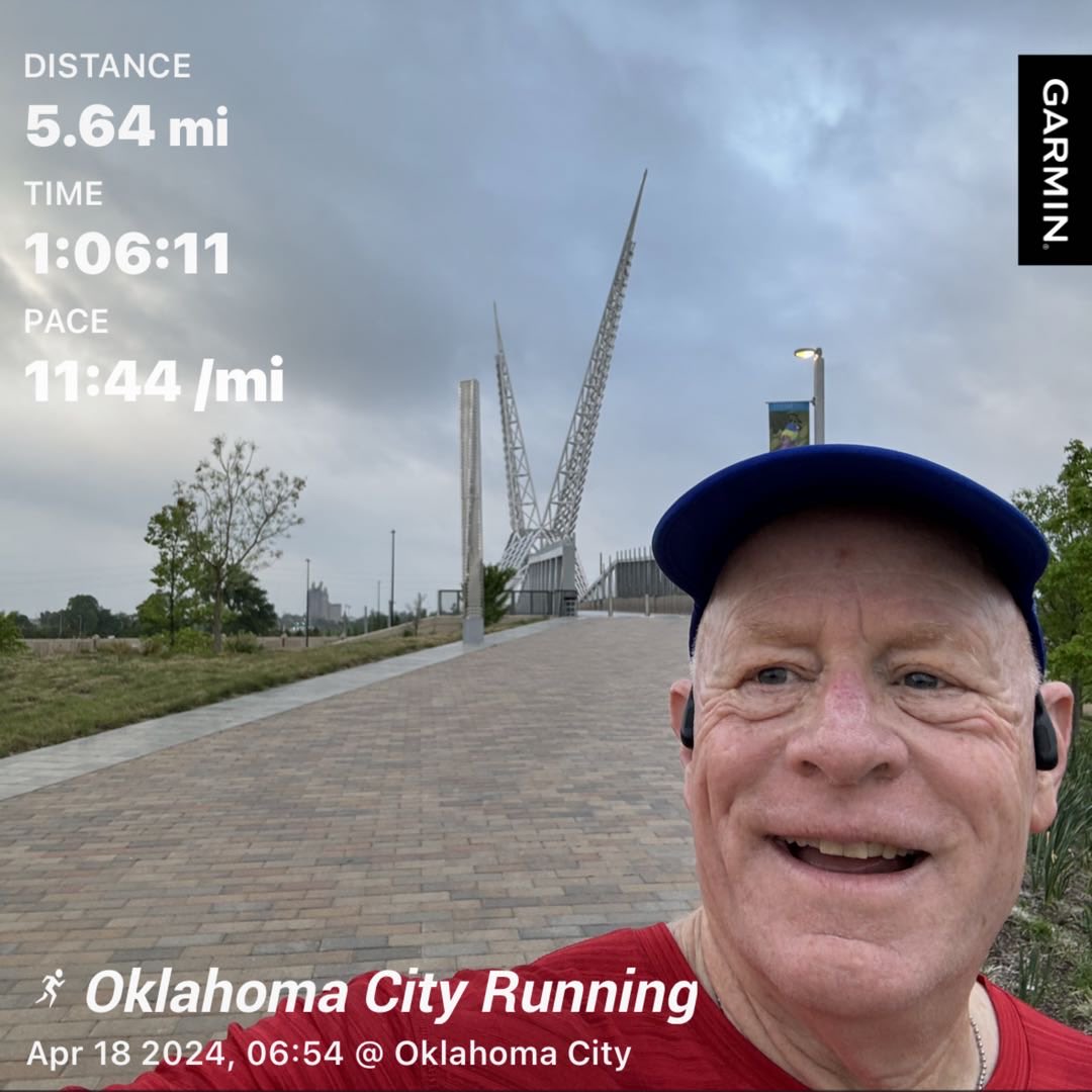 #beatyesterday #garmin ⁦@OKCMarathon⁩ Half Training #runtoremember