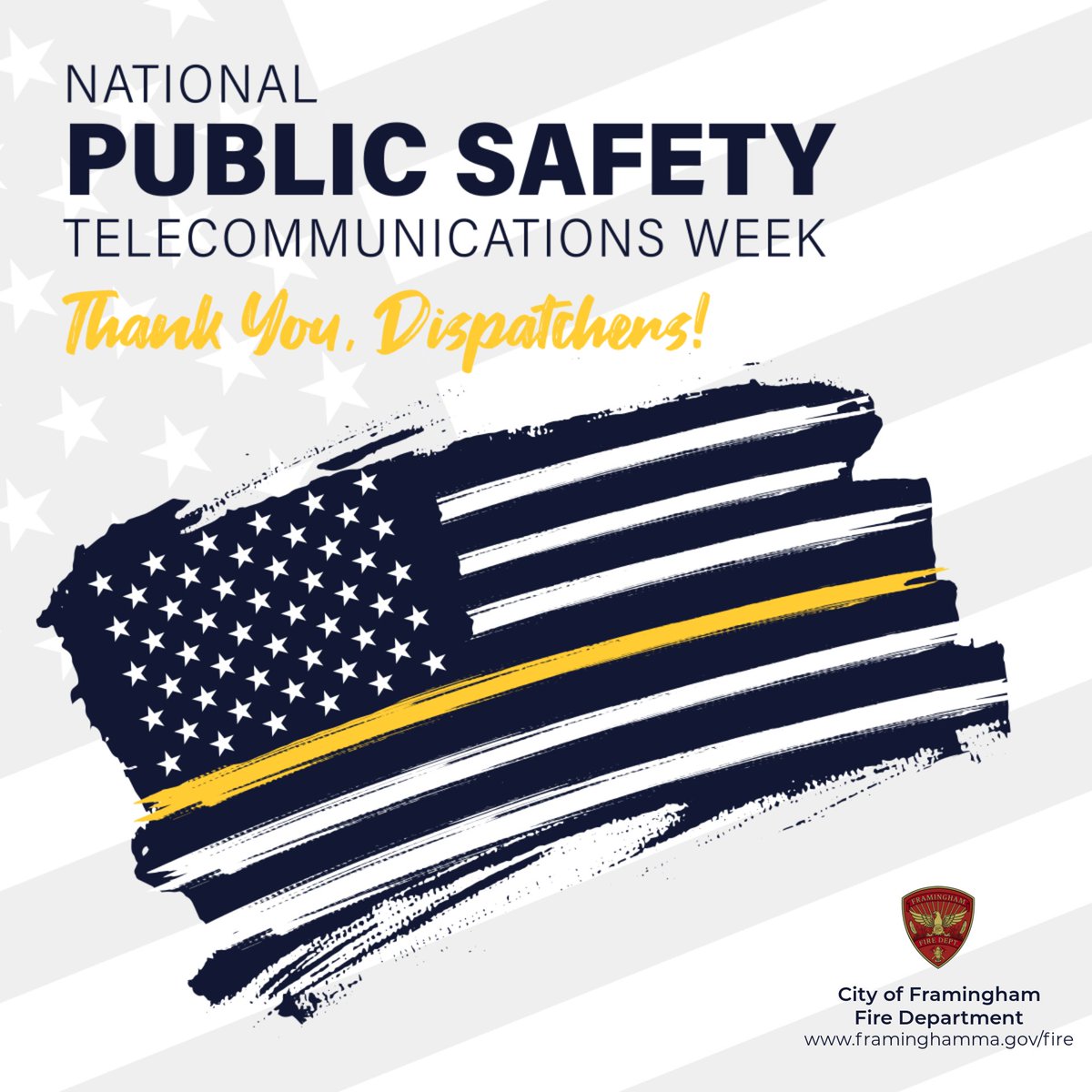 🚨National Public Safety Telecommunications Week

We can't let this week go by without celebrating the unsung heroes behind the call — our dedicated 911 dispatchers. 🎧👮‍♀️👨‍🚒

Thank you, dispatchers, for all that you do! 🌟

#Framingham #ThankYou911 and #npstw2024