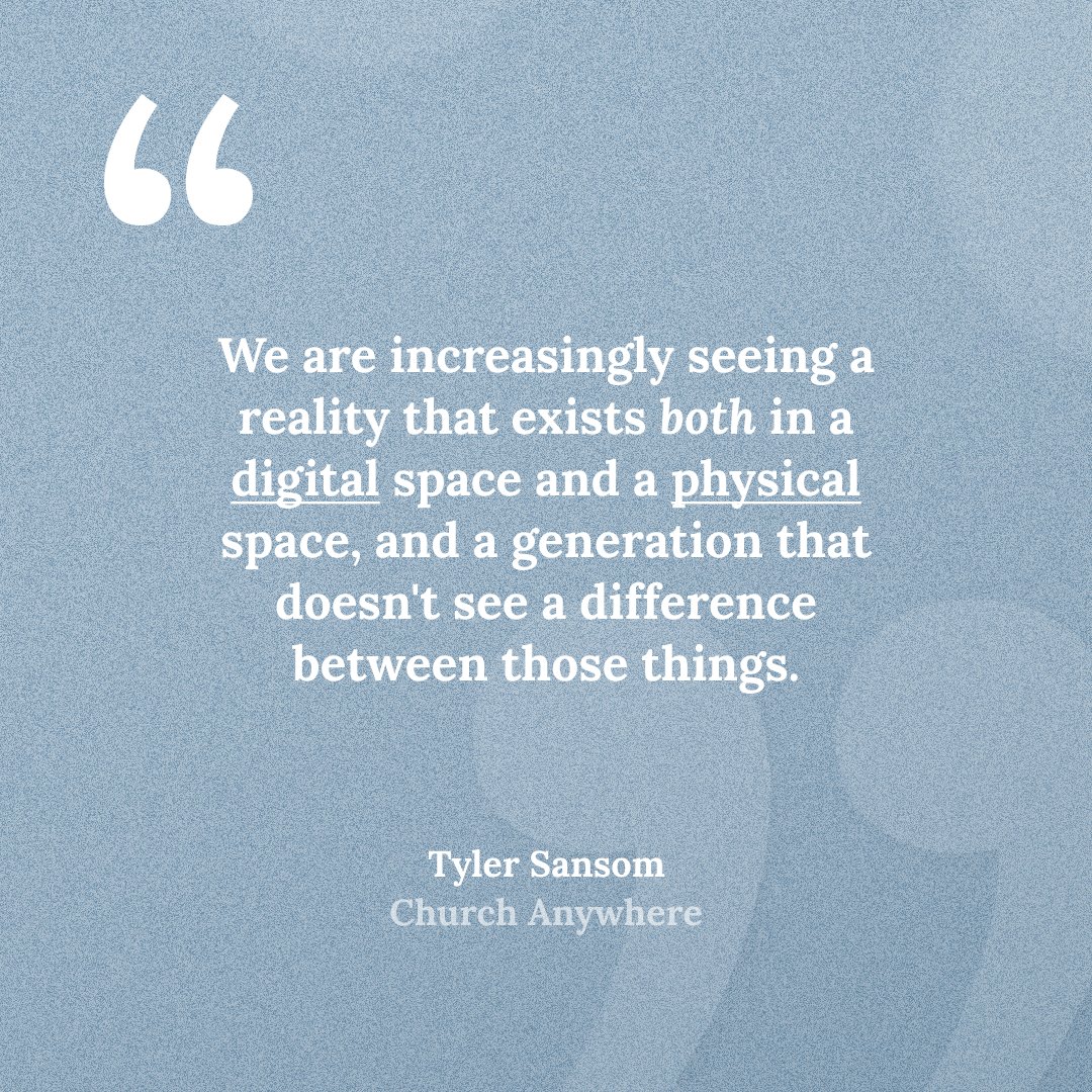 Altarlive_com's tweet photo. As we talk about hybrid teams, you may be asking... why both? 👀

"We are increasingly seeing a reality that exists both in a digital space and a physical space and a generation that doesn't see a difference between those things" - Tyler Sansom

 🔊 https://t.co/pbIx1HrOSz https://t.co/AW1DwB7VEi