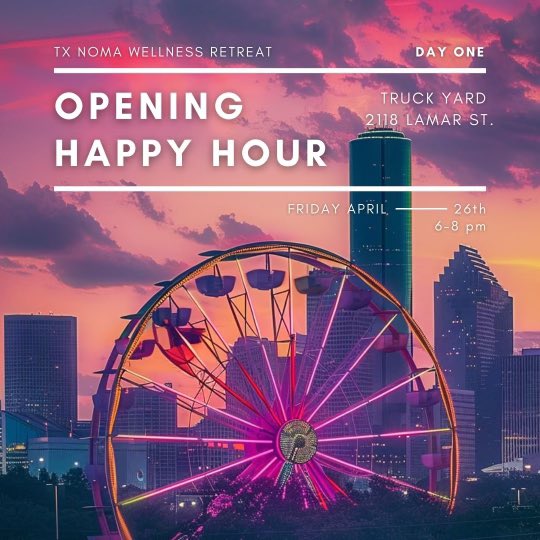 NOMA_Houston's tweet photo. We're happy to announce the registration for the Second Annual Tx NOMA Wellness Retreat is now open! Joined by @dwnoma_ and @noma_centraltx
We have plenty to offer this year. Our planned events include a welcoming happy hour, art tour of Project Row House in Houston's Historic https://t.co/M53OoRZbIP