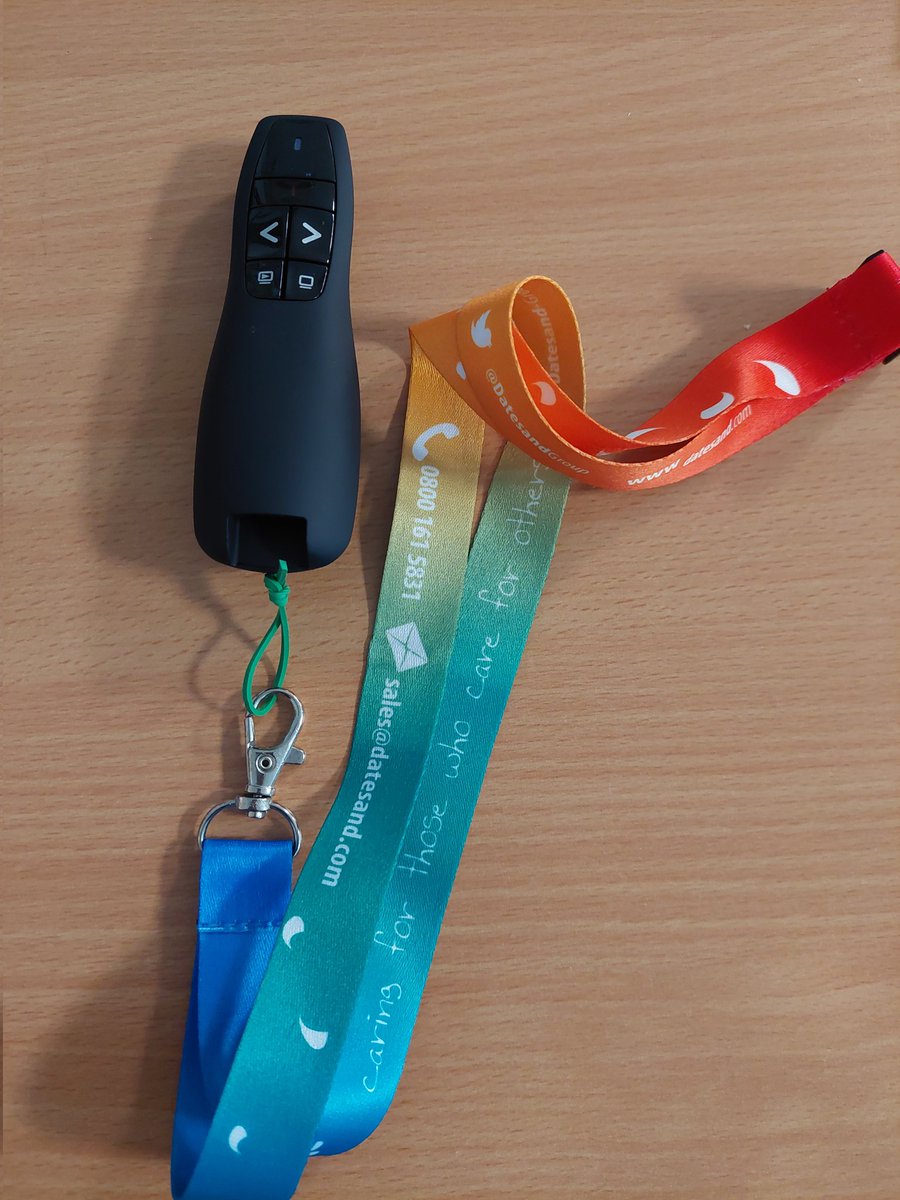 I treated myself to a PPT clicker as my desk is miles away from the chn & the board I have isn't interactive. I've modified it so that I can wear it.