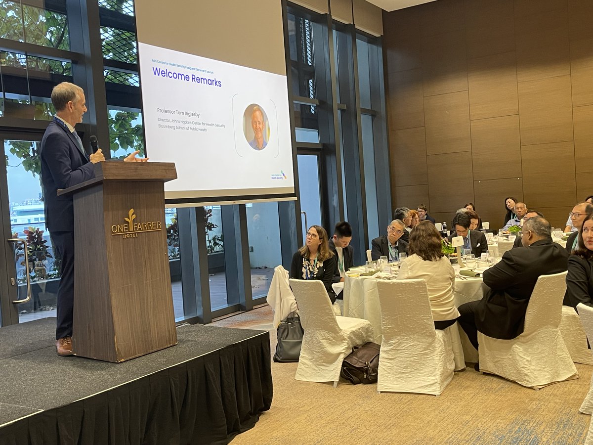 🌟Johns Hopkins Center for Health Security is excited to be part of the launch event of the new Asia Center for Health Security in Singapore, a new academic think tank that aims to forestall and alleviate the impact of biological threats. It is located in the Saw Swee Hock…