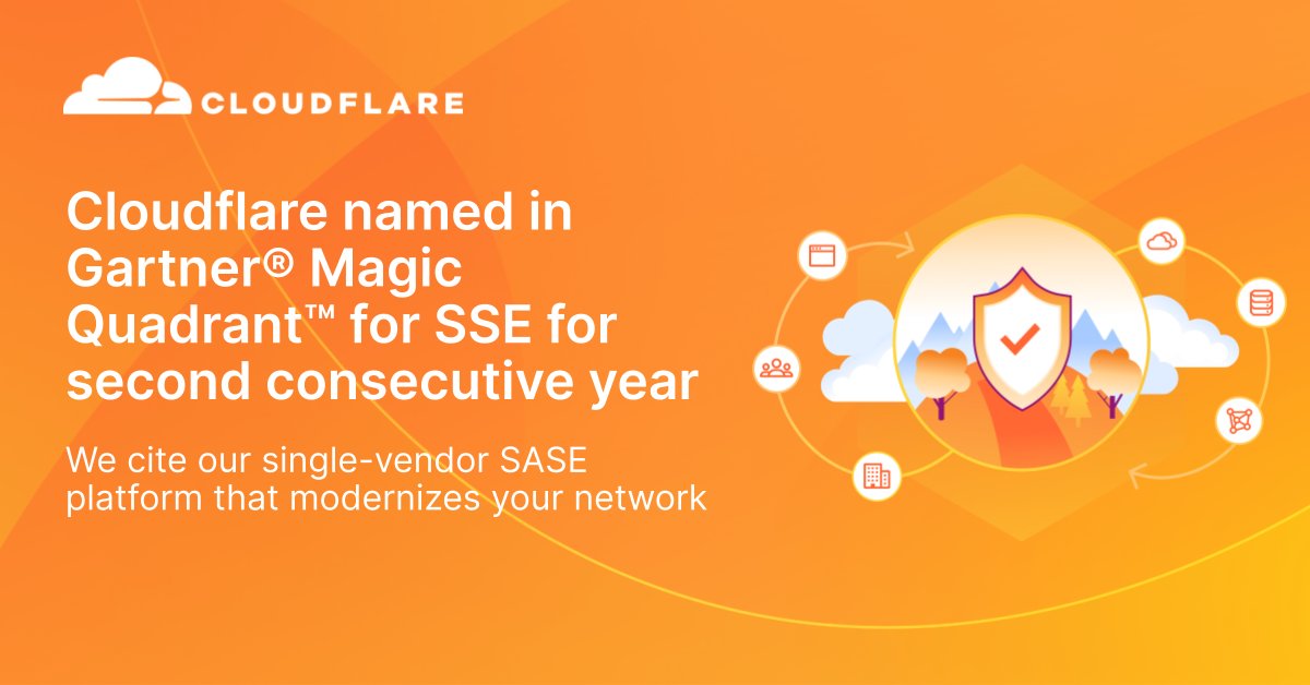 My favorite part of today’s @Cloudflare Zero Trust news is the Gartner Customers’ Choice 2024 award.

There are even more problems that we can help them solve and we’re only going to ship faster to do so.