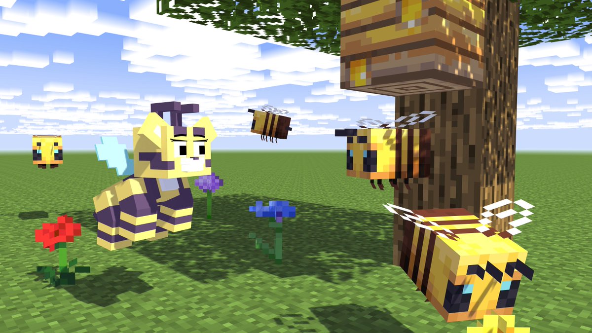 SlenderKidz's tweet photo. Cat-Bee and the other bees!
#Minecraft #ZAMination #EnchantedMob #FazbearandFriends #PoppyPlaytime #CatBee #MinecraftBee #Mineimator https://t.co/oh6Lewokdu