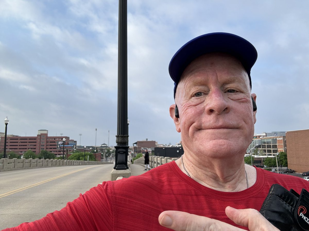 Why, hello challenging & steep Walnut Avenue Bridge. See you a week from Sunday. @OKCMarathon Half. #mile2 #runtoremember