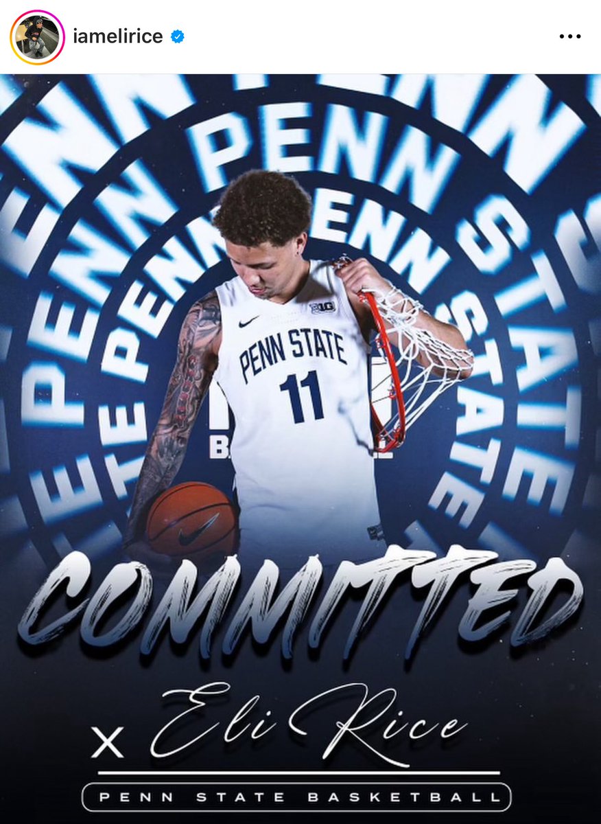 Former #Nebrasketball guard Eli Rice transfers to Penn State.