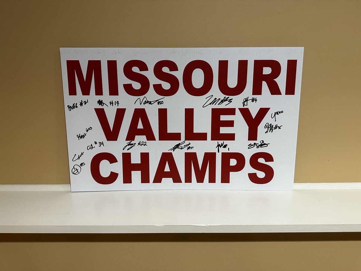 Hey BUMBB fans! The spring cleaning continues… We have several team-signed ‘23 MVC Champs signs left. $50 each Local pick up only. To arrange payment and pickup, contact Matt Wiesner at (309) 696-9649. #HomeOfTheBraveNIL