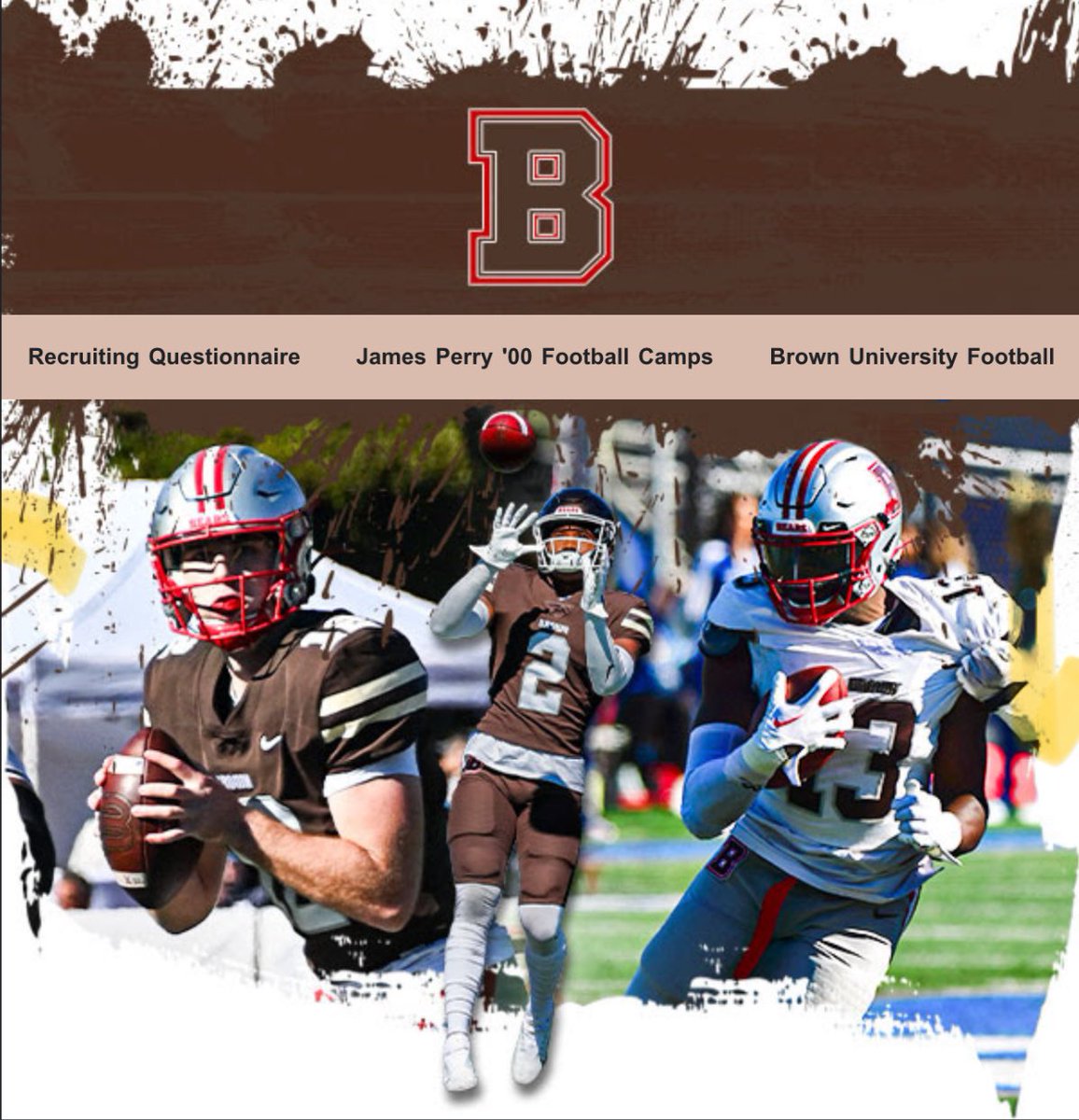 🎯Thank you coach @BrownHCPerry for the camp invite. @Coach_Bunk @Browncoachweave @ScoutNickP @madcofootball