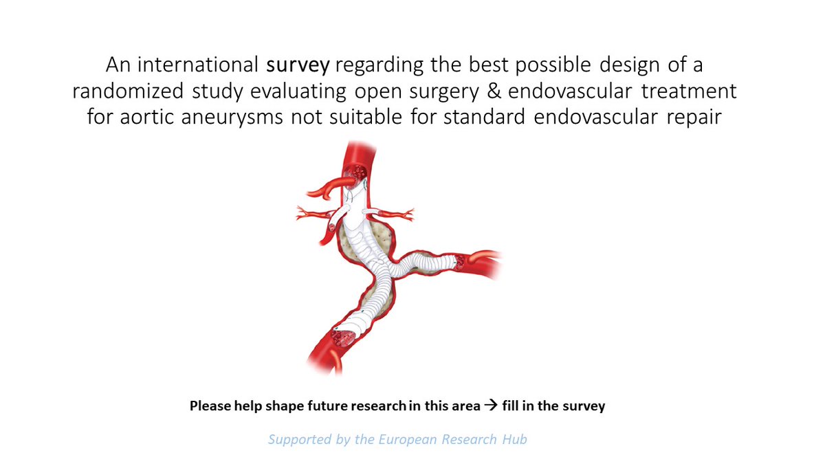 Would you like to help shape future randomized trials relating to complex aortic aneurysms? Please fill in this survey by a pan-European group working on this: leicester.onlinesurveys.ac.uk/international-…