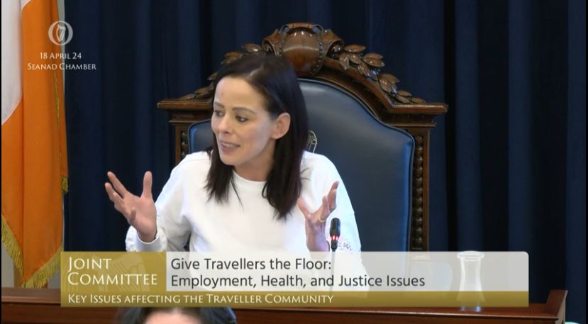 In her closing statement, @Love1solidarity said - 'I hope the day changed one person in this House, because our voices should not only be heard, but should be equally valued in Irish society' #TravellersTakeTheSeanad