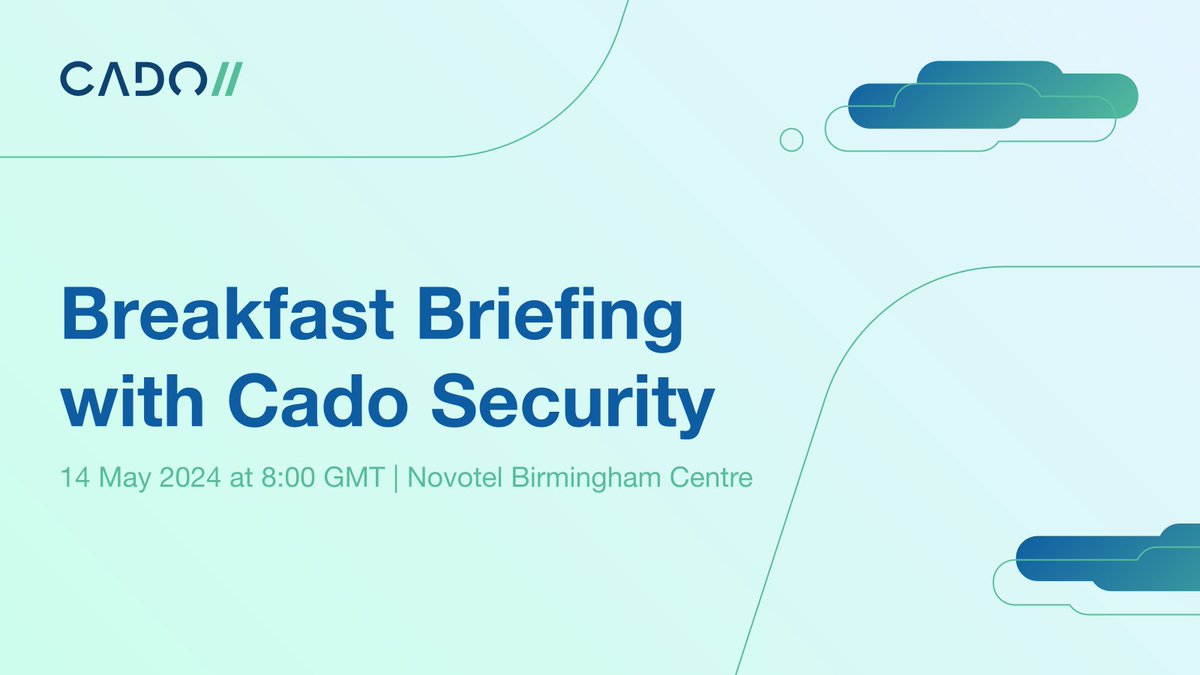 Join us on May 14, 2024 at Novotel Birmingham Centre in Birmingham, UK to learn about how you can expedite investigation and response by leveraging the scale, speed, and automation of the cloud with Cado Security. Register now! hubs.li/Q02tkVR90