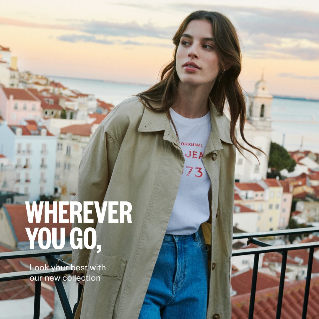 TAKE ME SOMEWHERE. Wherever spring takes you, look your best with the latest arrivals in our collection. bit.ly/4aXzKy1 #PepeJeansLondon #SS24 #TakeMeSomewhere