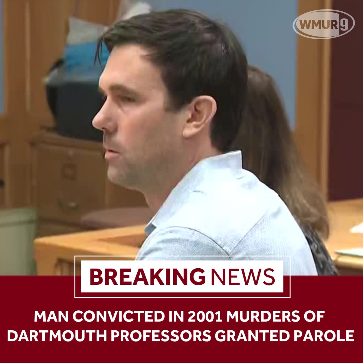 BREAKING NEWS: James Parker has been granted parole. He was convicted in the 2001 murders of Dartmouth professors Half and Susanne Zantop: wmur.com/article/half-s…