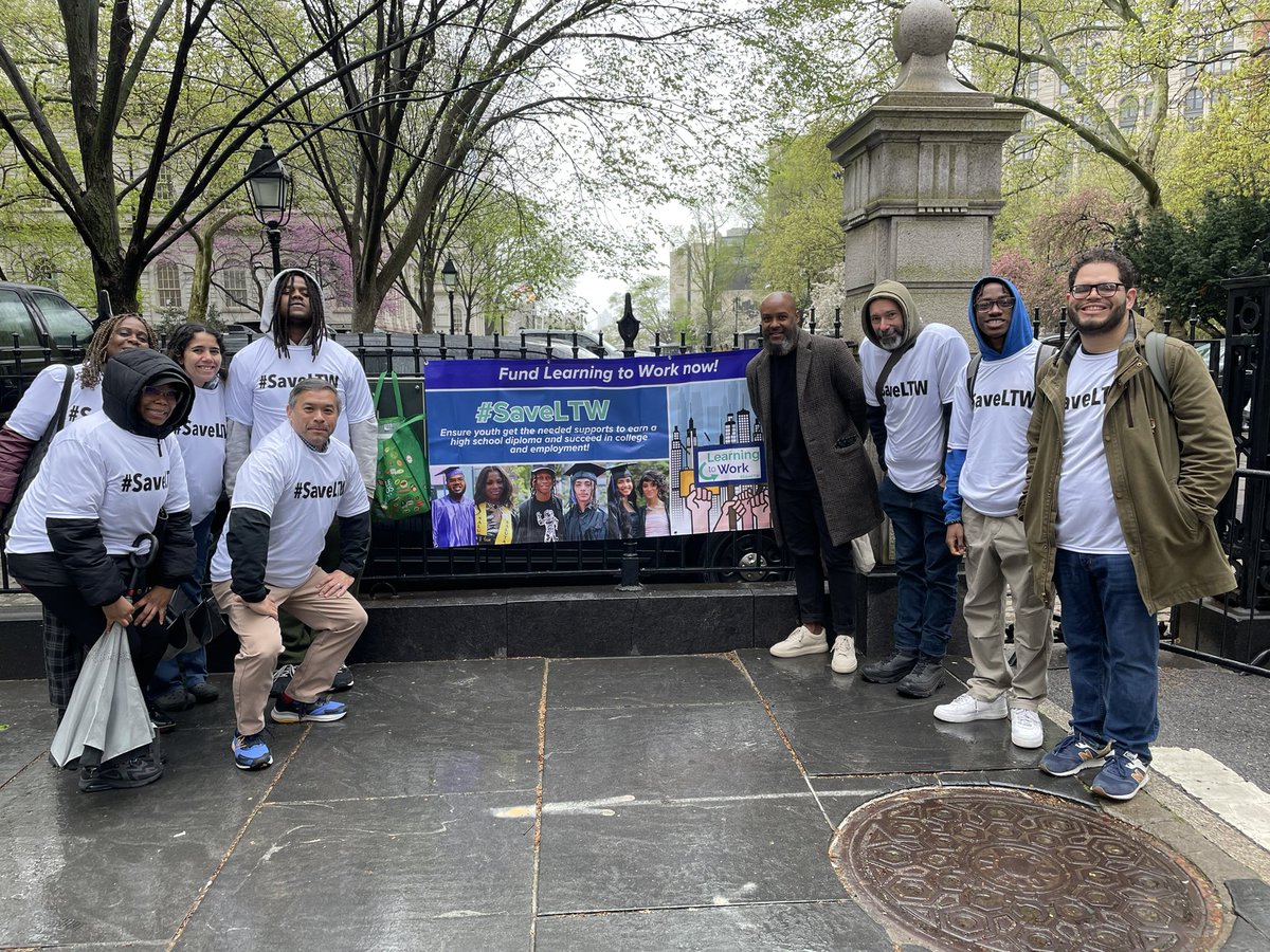AnnieEMinguez's tweet photo. Advocates for #SaveLTW from @GoodShepherdNYC @CAMBAInc @NYCID Brooklyn Community Services @BronxWorks are at @NYCCouncil today to remind the @NYCMayor to restore $33M in the Executive Budget. https://t.co/QiTcFVvWTy