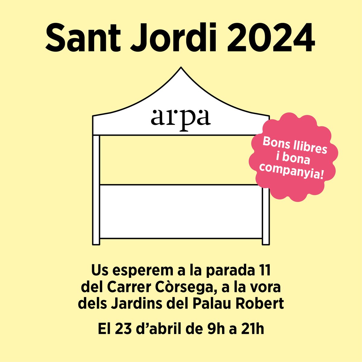 Aquests és la parada d´ @arpaeditores el proper #SantJordi2024 #SantJordi #diadellibro2024 #DiaDelLlibre