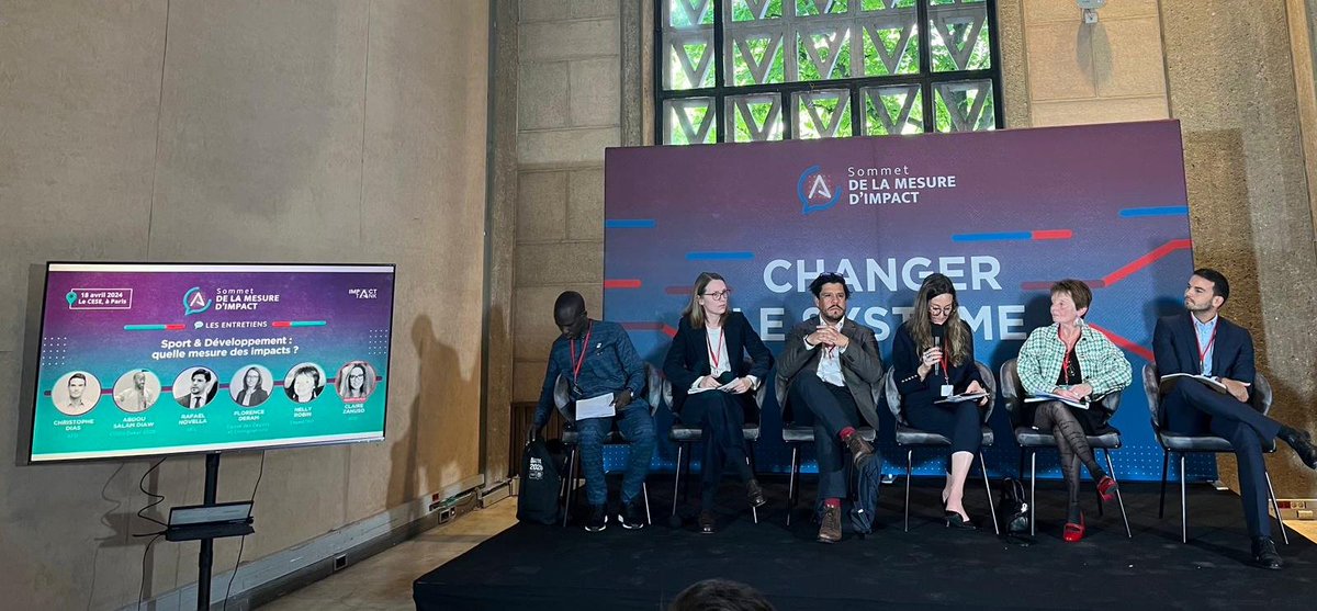 Nos experts Sport et Evaluation, <a href="/DiasChristophe_/">Christophe Dias</a> &amp; <a href="/ClaireZanuso/">Claire Zanuso</a>, sont au #SMI2024 !

Nos projets sport bénéficient d’évaluations qui mobilisent également la recherche 🇫🇷 et des pays du Sud et contribuent à bâtir de nouveaux indicateurs pour le secteur.

<a href="/ImpactTank/">IMPACT TANK</a> <a href="/lecese/">CESE</a>