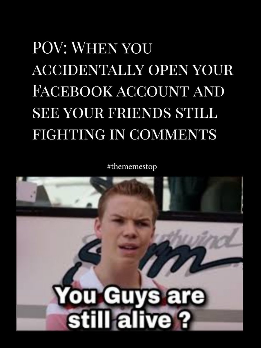 Thememestop1's tweet photo. Facebook user.....
#facebookads @facebook @FacebookGaming @Fact @JokesMemesFacts @ThePunnyWorld @publictvnews @bbcnewsmarathi @BJP4India #DubaiFlooding #JOKENINDUBAI #puns #memesdaily #memes #MemeTokens @9GAG @introvertsmemes @Memeland @GMShowofficial https://t.co/eDpWl6Zice