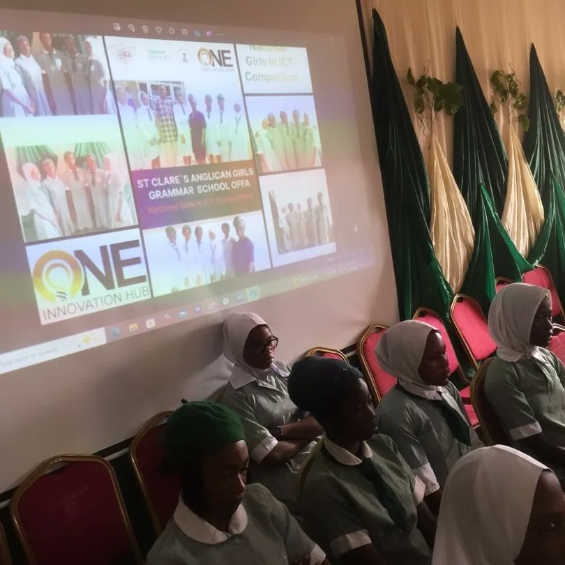 OneInnovationH1's tweet photo. St Claire's Girls Secondary School Offa representing Kwara State participated in the ongoing National Girls in ICT Competition, earlier today, Thursday, April April 18.
#OneInnovationHubOffa #Offa #OneInnovationHub #ONEIH #OKBTC https://t.co/CIfoI8z790