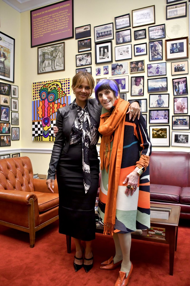 .@halleberry and I are committed to ensuring all women have access to the health resources they need.   Thank you for meeting with me to advocate for menopause research & breaking the stigma around women's mid-life health care.