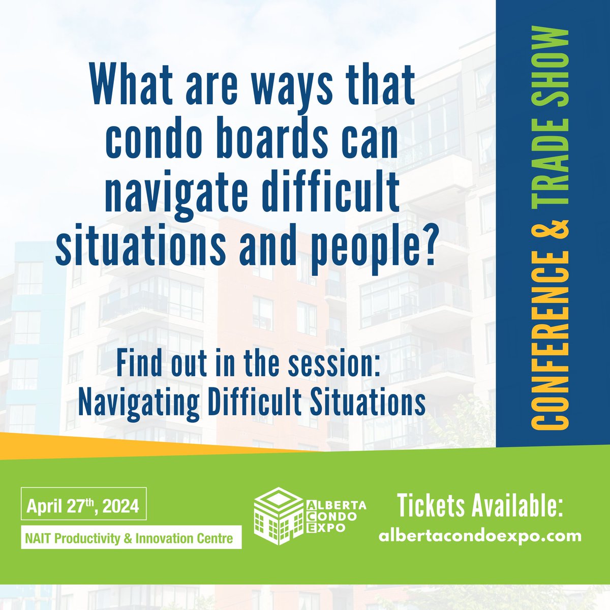 Calling all condo decision-makers! Don't miss out on the Alberta Condo Expo where you can discover cutting-edge solutions and connect with fellow industry leaders. Reserve your seat now! #AlbertaCondoExpo2024 eventbrite.ca/e/2024-alberta…