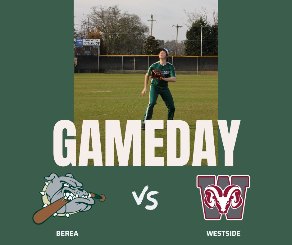 Berea Bulldog Baseball (@berea_baseball) on Twitter photo Bulldogs will be on the road to finish region play with <a href="/WestsideBSB/">⚾️ Westside Rams Baseball ⚾️</a> tonight for two games.#compete
⏰:5:30/7:30
📍:Berea High School
📊:GameChanger: web.gc.com/teams/5XCwwLUh… Bulldogs will be on the road to finish region play with <a href="/WestsideBSB/">⚾️ Westside Rams Baseball ⚾️</a> tonight for two games.#compete
⏰:5:30/7:30
📍:Berea High School
📊:GameChanger: web.gc.com/teams/5XCwwLUh…