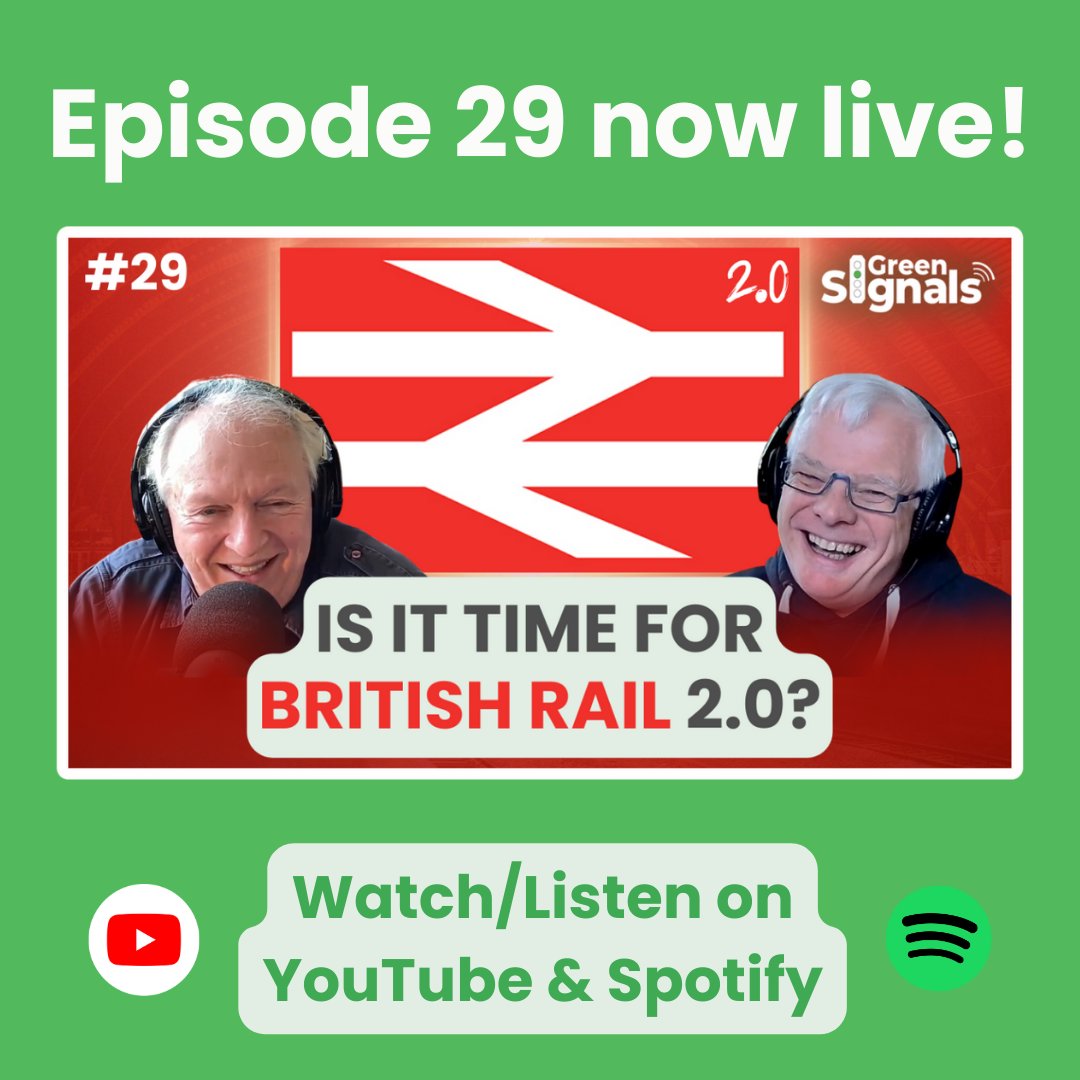 Episode 29: @SRichardBowker asks if it's time for British Rail 2.0 & gives his 6-point plan. Jacobite steam train fails. ECML timetable change is deferred. @northernassist uses classical music at stations. @railindustry's net zero plan. Don't miss it! youtu.be/JGR66o2Bx-8