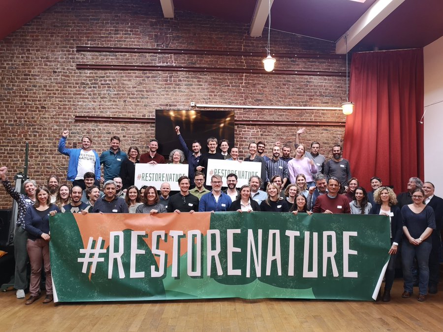 To all Member States in @EUCouncil and BE Presidency @EU2024BE @alexanderdecroo @KhattabiZakia @celine_tellier @alainmaron: 

The EU-wide #RestoreNature NGO coalition keeps on the fight to get the EU Nature Restoration Law fully adopted soon💪🌱⌛️!